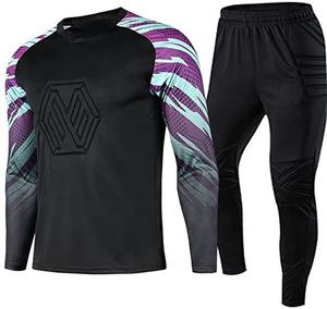 Camiseta de portero de manga larga de poliéster personalizada para hombre, servicio OEM, conjuntos de uniformes de fútbol sublimados, camiseta de portero de fútbol con logotipo de equipo - Product Image 2