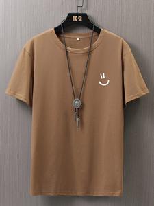 เสื้อยืดแขนสั้นผู้ชาย สไตล์พื้นฐาน สีทึบ เสื้อตัวบน แขนสั้น เสื้อพื้นฐาน คอกลม - Product Image 6