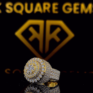 แหวนฮิปฮอปสีเงินสเตอร์ลิง925พรีเมี่ยมปูการตั้งค่ารูปหัวใจเพชรโมอิสซาไนท์ที่ไม่ซ้ำกันของขวัญหมั้นขนาดใหญ่ - Product Image 2