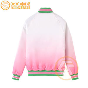 Alpha personnalisé | Veste universitaire en satin brodé sublimé Kapa Sorority Vêtements alpha grecs respirants de haute qualité - Product Image 2