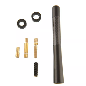 Universel 4.7 pouces en fibre de carbone aluminium voiture AM/FM Radio Auto <span class=keywords><strong>antenne</strong></span> courte pour Toyota <span class=keywords><strong>Nissan</strong></span> Honda Ford Chevrolet - Product Image 1