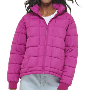 Chaqueta Acolchada con Estampado Moderno para Mujer, Cómoda y Transpirable, con Bolsillo con Cremallera, Mangas Cortas y Largas para Invierno 2026 - Product Image 1