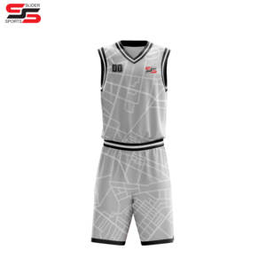 ชุดบาสเก็ตบอลคุณภาพดีสำหรับทีมน้ำหนักเบากันชื้นทนทานระบายอากาศได้ดีสีตามสั่ง - Product Image 4