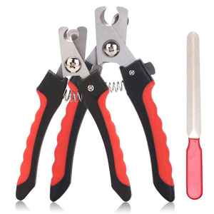 Achetez 1 coupe-ongles pour animaux de compagnie, obtenez une lime à ongles en acier inoxydable gratuite! Comprend une marque personnalisée, parfaite pour les promotions de soins pour animaux de compagnie de qualité. - Product Image 1
