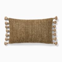 100% algodón Chevron funda de almohada tejida funda de Cojín cuadrado borla patrón de rayas cremallera oculta 50x50 decoración del hogar modelo al por mayor