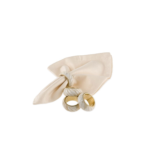 Soporte para anillo de servilleta MOP, accesorios para vajilla, soporte de forma redonda para el hogar, servilletero con incrustaciones de hueso de tamaño personalizado - Product Image 1