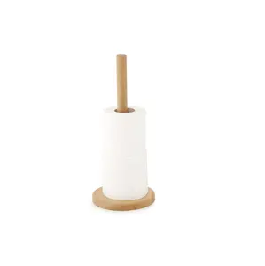 Rustiek Design Decor Badkamer Aan De Muur Gemonteerd Hout Opbergrek Tissue Rolls Houten Bamboe Toiletpapier Houder