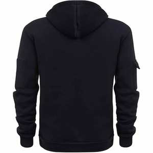 Sudadera con Capucha Táctica Negra para Hombre, Chaqueta con Capucha Informal y Funcional, Ropa de Calle para Invierno - Product Image 5