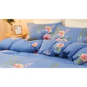 Blumen druck Bettwäsche für Bett Home Bettwäsche setzt Textil Stoff Luxus Bettwäsche