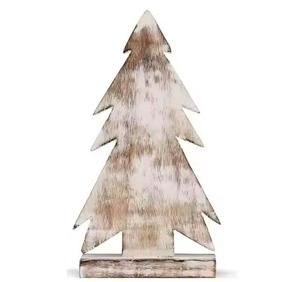Mini arbres de Noël artificiels personnalisables avec base en bois Artisanat en bois Décorations de vacances de fête Arbre de Noël - Product Image 1