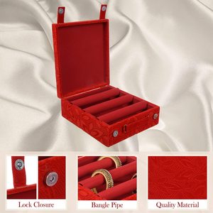 กล่องเครื่องประดับไม้ดีไซน์ใหม่พร้อมกำมะหยี่และหนัง PU กล่องของขวัญหรูหราและทันสมัย - Product Image 6