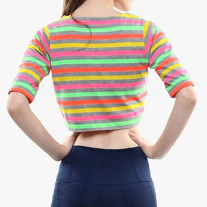 Meilleure vente Top court pour femmes de qualité supérieure Vente en ligne Top court pour femmes de couleur unie Top court pour femmes - Product Image 2