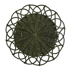 Flower Colorful Placemats Vintage Style <b>Rattan</b> Placemat for Wedding Events Home Table Pads <b>Place</b> <b>Mats</b> Plates Decorations - Product Image 5