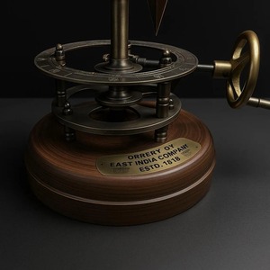 Modèle de système solaire artisanal en laiton et bois, décoration de table, vente chaude, pour la maison, le bureau ou comme cadeau, disponible à la vente - Product Image 5