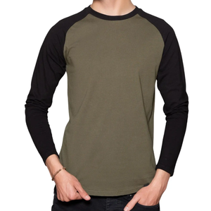 New Article Best design <b>Raglan</b> <b>T</b> <b>Shirts</b> For Men's Breathable Wholesale Customized Design Full Sleeve O Neck Summer Street Wear - Product Image 1