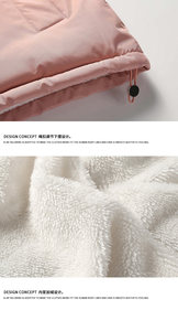 Chaqueta de piel acolchada cálida para mujer, chaqueta de invierno de Color sólido con cuello levantado, ropa exterior de Año Nuevo - Product Image 5