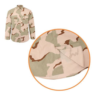 Uniformes Tácticos de Seguridad al por Mayor, Camuflaje Verde, Protección UV, Transpirables, de Poliéster, Unisex, Primavera, Hechos en Pakistán - Product Image 5