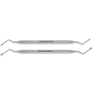 Curetas de hueso de doble punta Volkmann redondas y ovaladas afiladas | Curetas ortopédicas de acero inoxidable utilizadas en cirugía ósea - Product Image 1