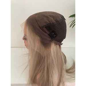 Perruque blonde en dentelle HD, cheveux humains vierges à 100%, bonnet ajustable, longueurs étirées de 34 à 40 pouces, couleur rougeâtre - Product Image 3