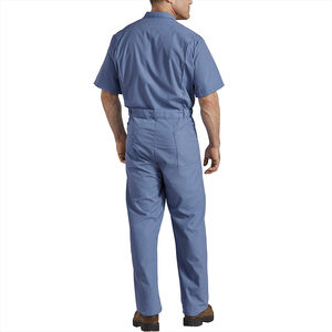 Vente en gros de combinaison de travail en coton respirant et certifiée CE pour mécanicien, combinaison de travail à manches courtes, vêtements de travail personnalisés - Product Image 6