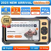 THINKCAR Thinkscan 662 Outils de diagnostic 4 systèmes Scanner OBD2 Test actif 12 fonctions de réinitialisation Gratuit à vie Outils de diagnostic automobile CANFD