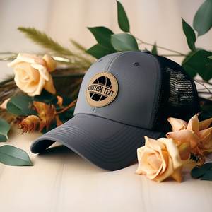 Casquettes de camionneur en cuir personnalisées de qualité supérieure avec logo, 6 panneaux structurés, casquettes de sport de haute qualité, dos en maille respirante, couvre-chef vietnamien - Product Image 4