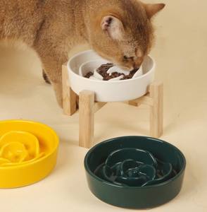 ชามอาหารเซรามิกรูปกุหลาบสีขาวขนาดเล็กสำหรับสุนัข - Product Image 4