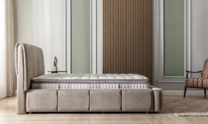 MONS Hotel Bedroom Set Pocket Spring Foam <b>Mattress</b> Hypo-Allergenic Modern Farmhouse Apartment Use King/Full Sizes - Product Image 4