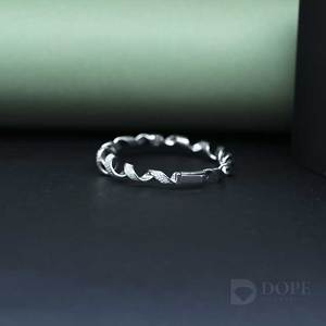Bracelet unique rigide en diamant cultivé en laboratoire en or blanc massif 18 carats avec un design exclusif plaqué or pour chaque lieu - Product Image 4