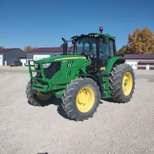 Tractor de ruedas John Deere 100HP 4WD de calidad superior al mejor precio Tractor agrícola original para maquinaria agrícola usada - Product Image 1