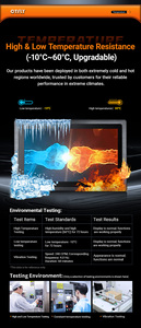 PC tactile industriel LCD personnalisé 7 10 15,6 24 pouces IP65, anti-choc, anti-vibration, montage sur panneau, pour kiosque/armoire/console, automatisation - Product Image 6