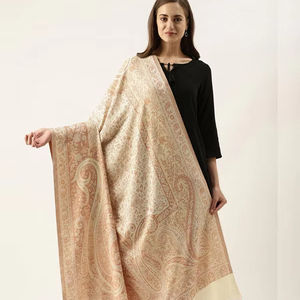 Bufandas de Lana Larga de Alta Calidad, Colección de Invierno 2026, Diseño Liso, Estampado de Cachemira para Mujer, MOQ Bajo - Product Image 1