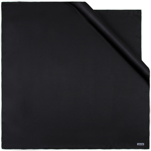 Black Cotton Fashion Square Scarf - Product Image 2