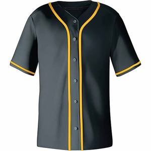 Usa Size Blank Baseball Uniform Customize <b>Printed</b> <b>Mesh</b> Breathable Embroidery Button Down Baseball by Dress Sports Campany - Product Image 2