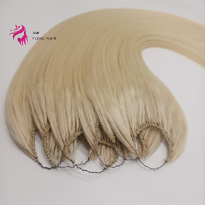 Wholesale High-quality 100% Natural Chinese Human Hair, Seamless Invisible <strong>Thick</strong> Tail 8D Feather Hair Extensions - Product Image 6