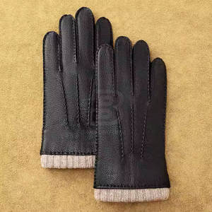 ถุงมือหนังพรีเมี่ยมหน้าจอสัมผัสใช้ได้กับฤดูหนาว - Product Image 2