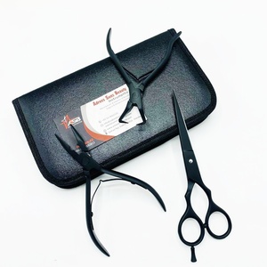 Pince applicateur d'extension de cheveux en microbilles noires mates en gros - Product Image 1