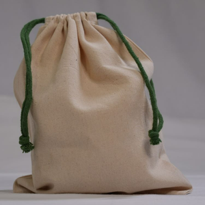 Pochette à cordon en coton écologique petit sac à poussière de rangement personnalisé toile de lin recyclée à la mode réutilisable avec impression de logo pour le stockage de cadeaux - Product Image 2