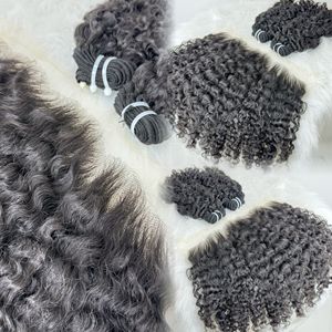 ผมคลื่นบริสุทธิ์ที่ยังไม่ได้ผ่านกระบวนการผมสำหรับต่อผม - Product Image 4