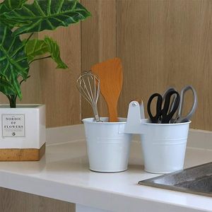 Porte-couverts à 2 compartiments en métal de la meilleure qualité pour restaurant de table de comptoir de cuisine à bas prix - Product Image 5