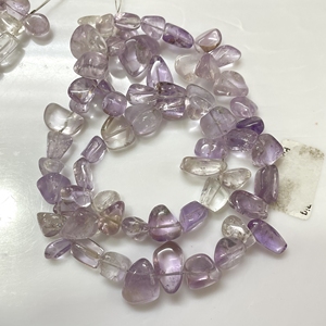 Amétrine perles lisses en forme de pépite pierre précieuse violette naturelle perles en gros boutique - Product Image 1