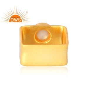 ขายดี925เงินสเตอร์ลิง18K ชุบทอง18K อัญมณีมุกธรรมชาติแหวนวางซ้อนกันได้เครื่องประดับดีสำหรับผู้หญิงของขวัญสำหรับผู้หญิงสำหรับเธอ - Product Image 2