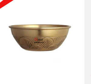 Cuenco para servir comida y ensalada de forma redonda de aspecto antiguo con soporte para restaurante y bar de hotel - Product Image 4