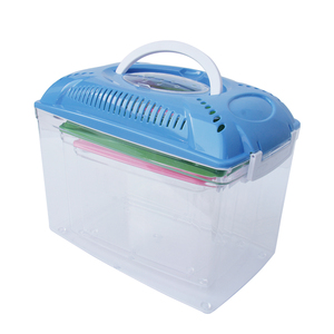 Enceinte ventilée de 13 pouces Boîte d'éleveur en plastique pour insectes vivants Terrarium en plastique Réservoir de poissons transparent en plastique - Product Image 5