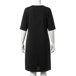 ชุดเดรสลำลองไซส์ใหญ่สำหรับผู้ใหญ่ ผ้าโพลีเอสเตอร์ผสมเนื้อนุ่ม ยืดหยุ่น สวมใส่สบาย เหมาะสำหรับใส่ในชีวิตประจำวัน เสื้อผ้าแฟชั่นน้ำหนักเบา สไตล์ผู้หญิง - Product Image 2