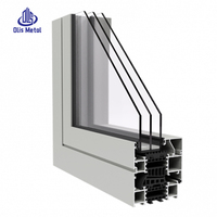 Fenêtres à double vitrage à glissière en bois recouvert d'aluminium de type maison passive nordique, écoénergétiques, insonorisées, triple vitrage, fenêtre à battants