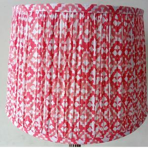 Abat-jour personnalisé en tissu plissé blanc bleu vert rouge lampadaire d'hôtel suspension et abat-jour de table de bureau - Product Image 3