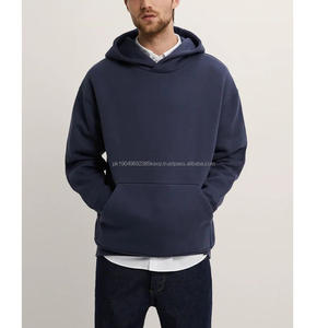 Heavyweight Cotton Men's Hooded Sweatshirts <b>Wreath</b> Puff Printing Label High Quality Custom Logo Hoodies - Product Image 5