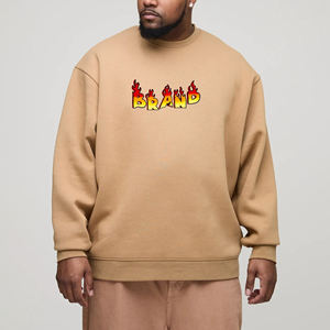 เสื้อฮู้ดและเสื้อกันหนาวสำหรับผู้ชายโอเวอร์ไซส์ผ้าคอตตอน100% ออกแบบได้เองโลโก้พิมพ์ลาย DTF heavyweight สำหรับ400gsm ผู้ชาย - Product Image 1