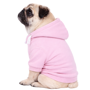 Sweat-shirt à capuche rose pour chien, imprimé mignon, confortable, pull pour animaux de compagnie, design en polaire doux et chaud - Product Image 3